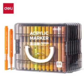 得力 丙烯马克笔 24色