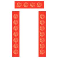 得力 万年红对联纸宣纸手写春联2026年马年对联纸七言烫金工艺加厚空白洒金书法手写红纸
