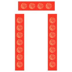 得力 万年红对联纸宣纸手写春联2026年马年对联纸七言烫金工艺加厚空白洒金书法手写红纸