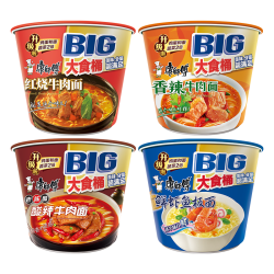 康师傅 红烧牛肉面 大食桶 12桶 整箱装