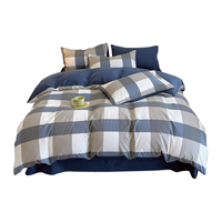 安睡宝(SOMERELLE)抑菌100%纯棉被套 家用双人全棉被罩床品200*230cm 200x230cm 蓝调【100%全棉 抑菌面料】