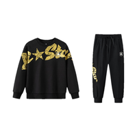 Converse【CNY新年系列】匡威童装卫衣套装2026女童拜年服男童新年服 正黑色 160 /80 【身高158-170cm】