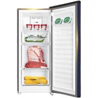 Haier 海尔 风冷立式冰柜 136L 深海蓝