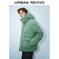  URBAN REVIVO 时尚休闲 男士羽绒服  铜绿 L