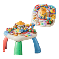 盟石（cute stone）多功能游戏桌婴幼儿童早教玩具可充电1-2岁宝宝送男女孩  红色多功能婴儿游戏桌【充电款】