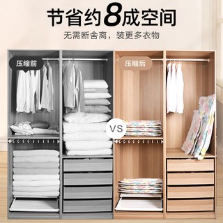 收纳博士抽真空压缩袋被子衣物衣服旅行羽绒服棉被行李箱加厚 手泵套装【手动抽气，随时随地使用】