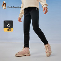 暇步士(Hush Puppies)童装女童打底裤冬装打底裤舒适一体绒面料柔软舒适 深花灰 155 cm(偏大半码)