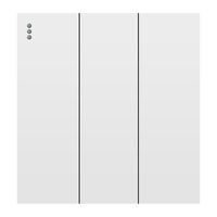 家的（GAMDER） V20复位开关插座86型肤感白墙壁暗装五孔家用插座带LED指示灯 三开双跷板