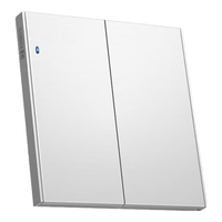 家的（GAMDER） V20复位开关插座86型肤感白墙壁暗装五孔家用插座带LED指示灯 二开单控 （LED复位）