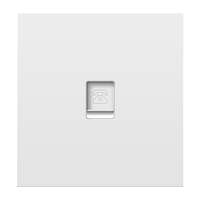 家的（GAMDER） V20复位开关插座86型肤感白墙壁暗装五孔家用插座带LED指示灯 电话插