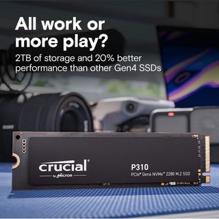 Crucial 英睿达 计算机内部固态驱动器 500.0 gb 兼容游戏主机 固态硬盘 向后兼容 ct500p310ssd801