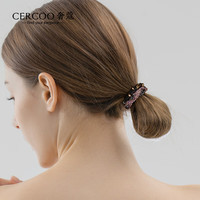 奢蔻(Cercoo)紫晶琉璃幻彩系列简约通勤发圈马尾皮筋发绳发饰头饰 琉璃蓝