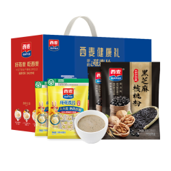 西麦 黑芝麻核桃粉燕麦片礼盒 1050g
