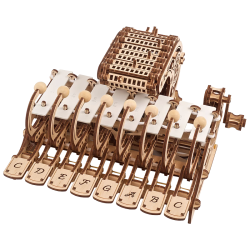 UGEARS 机械钢片琴木质3d立体榫卯拼装拼图拼装玩具模型钢琴乐器 机械钢片琴