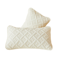 无印良品A类全棉大豆夹棉枕套一对装 家用防头油隔脏枕头套宿舍48x74 【A类全棉防头油】本白一对装