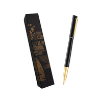 英雄（HERO）中性笔P355 0.5mm子弹头金属笔杆男女士会议签字笔 黑色单支 简装 黑色单支-简装