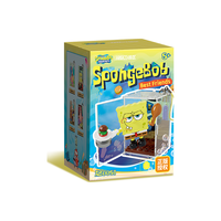 AREA-X砖区海绵宝宝联名积木潮玩盲盒 比奇堡的一天 单盒一个