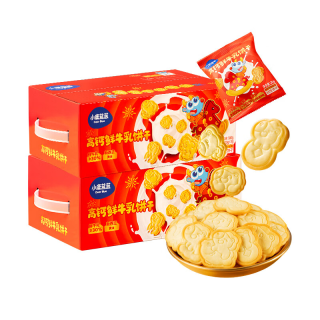 小鹿蓝蓝 鲜牛乳儿童饼干2箱30小袋/600g