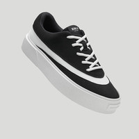 EQLZ 义阔FAULT24男款小白鞋情侣黑色2025秋冬新款复古板鞋女耐磨舒适 渡鸦