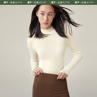 蕉下（beneunder）长袖t恤打底衫女23秋冬新款女士羊...