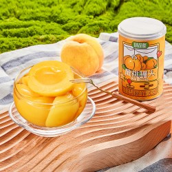 味品堂 糖水黄桃水果罐头425g罐装