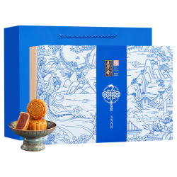 五芳斋 月饼礼盒 26年新款米月饼中秋团购  五芳青韵6味12饼660g