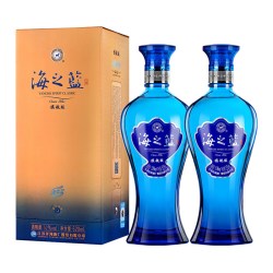洋河 海之蓝 蓝色经典 旗舰版 52%vol 520ml*2瓶 浓香型白酒