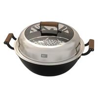 88VIP：利仁 炒锅双耳炖锅铁锅老式铸铁锅煤气灶电磁炉炒菜锅家用不粘锅