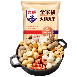 兴威 全家福火锅丸子组合 1.2kg(600g*2包)