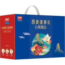 西麦 黑芝麻核桃粉燕麦片 1050g 礼盒装