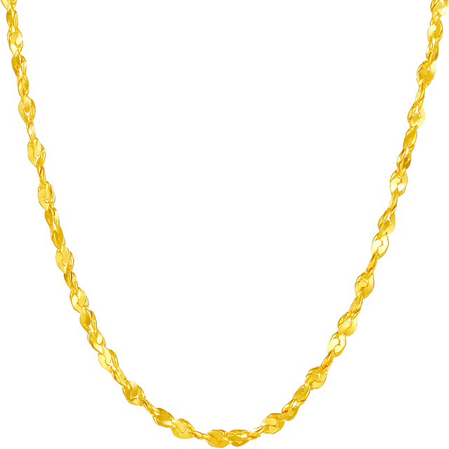 今日必买：周六福 足金999 黄金项链女款满天星细款  约4.75g 45cm