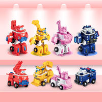 超级飞侠 变形机器人乐迪合体载具机甲套装男孩变形玩具奥迪双钻