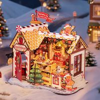 【新年】若来圣诞小屋姜饼屋diy手工拼装积木模型儿童玩具