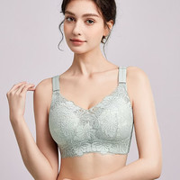 千奈美 显小 女士文胸 灰绿色 36/80B