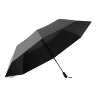 京东京造 黑武士Plus 雨伞大号加固加厚结实抗风三折伞 【超大手动晴雨伞】黑色 8骨