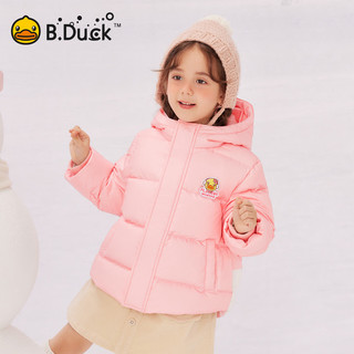  B.Duck/小黄鸭 加厚 儿童羽绒服  樱花粉 90 cm