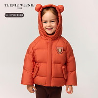 TEENIE WEENIE 轻暖蓬松 儿童羽绒服 橘色 100 cm