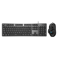  logitech/罗技 K845+G502 HERO 发光 机械键盘套装+鼠标  段落轴 单光 黑色