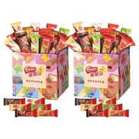 雀巢脆脆鲨威化饼干巧克力味分享装休闲零食办公充饥休闲零食 裸威化涂层32条混合装散装