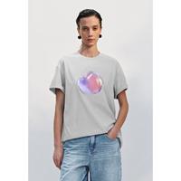 URBAN REVIVO UR2025秋季时尚休闲百搭撞色印花T恤UYY450238