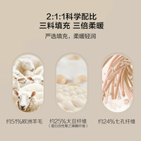 水星家纺 集团 百丽丝羊毛被子 抗菌羊毛冬被 保暖秋冬单双人被芯 维纳尔春秋被(洁净抗菌+轻柔保暖) 200cm×230cm