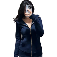  lululemon/露露乐蒙 女士卫衣  海军蓝(TRNV/GOLD)金拉链 S /6码