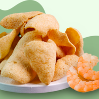 泰国泰式虾片免油炸开袋即食原味蒜香大包装脆零食休闲膨化食品 80g(第二件半价)