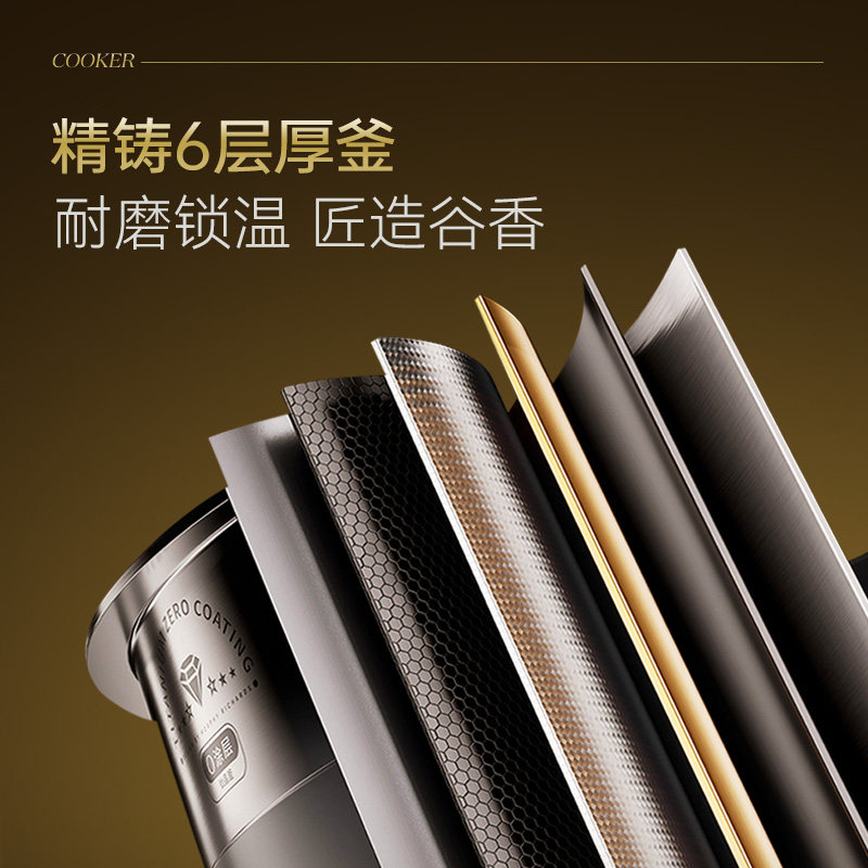  Morphy Richards/摩飞 MR8702 熔钛内胆 电压力锅  深空灰 5L