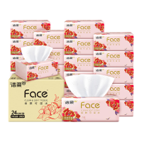 洁柔 新春系列抽纸Face软抽 3层 100抽300张*24包