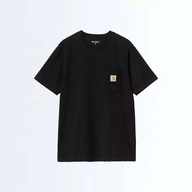 移动端、88VIP：carhartt 男款 圆领 T 恤 k87 blk  重磅短袖口袋