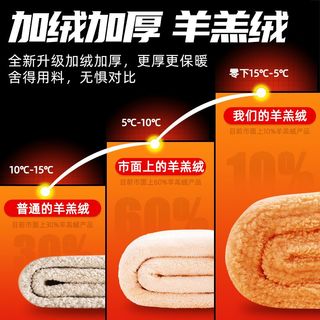 JEANSWEST/真维斯 加绒加厚 男士羊羔绒开衫外套