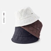 navigare 意大利小帆船菱形格渔夫帽盆帽男女同款帽子