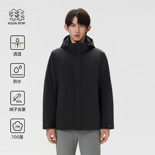 KOLON SPORT 可隆 LHDJ5WT819-BK 防水透湿防风鹅绒夹克