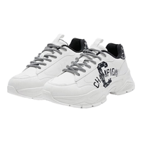 Champion美国冠军老爹鞋女男 经典复古时尚百搭厚底转印潮流休闲鞋24SSC03 黑白（男） 42